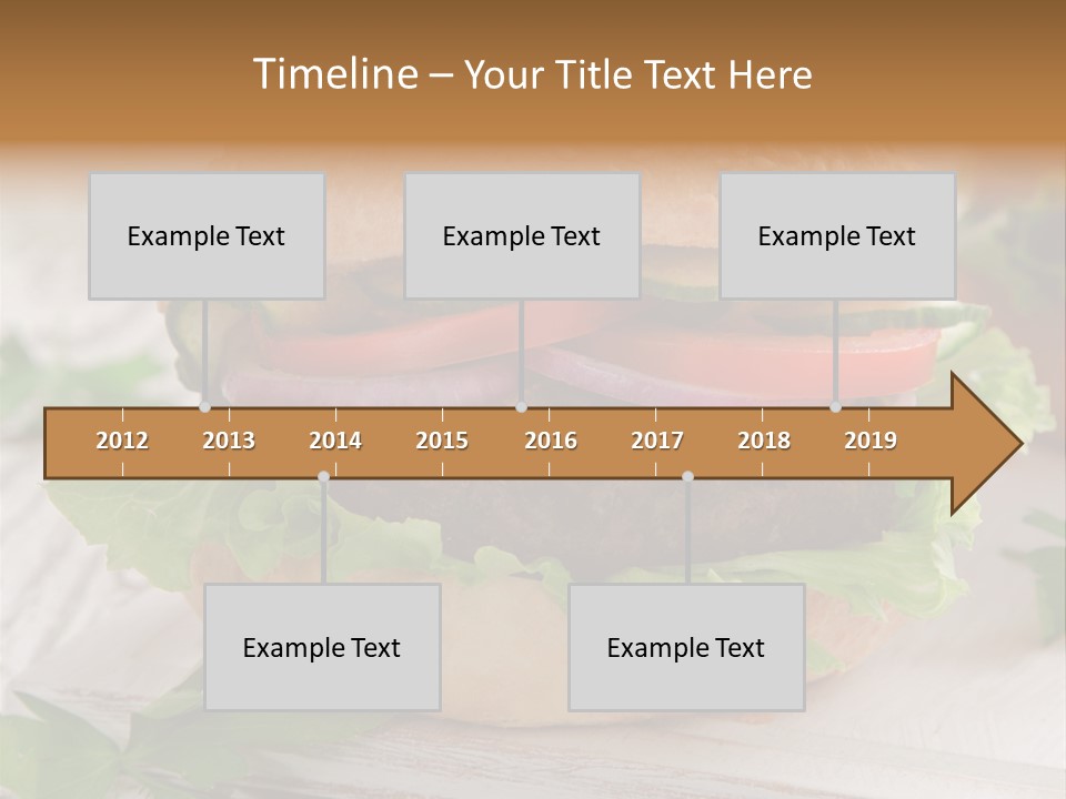 Hamburger Fat Grilled PowerPoint Template