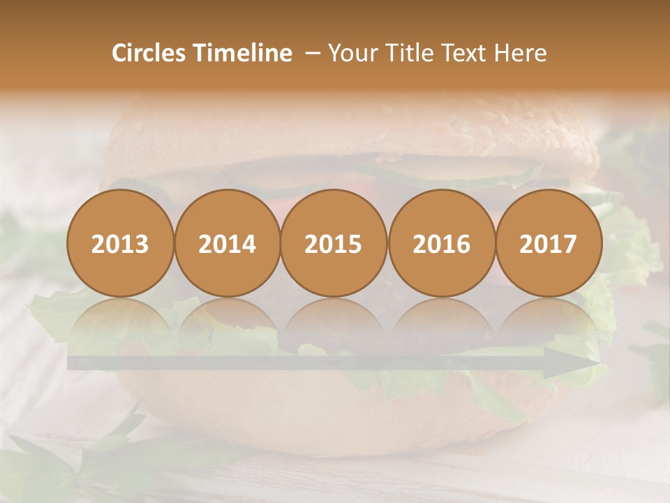 Hamburger Fat Grilled PowerPoint Template