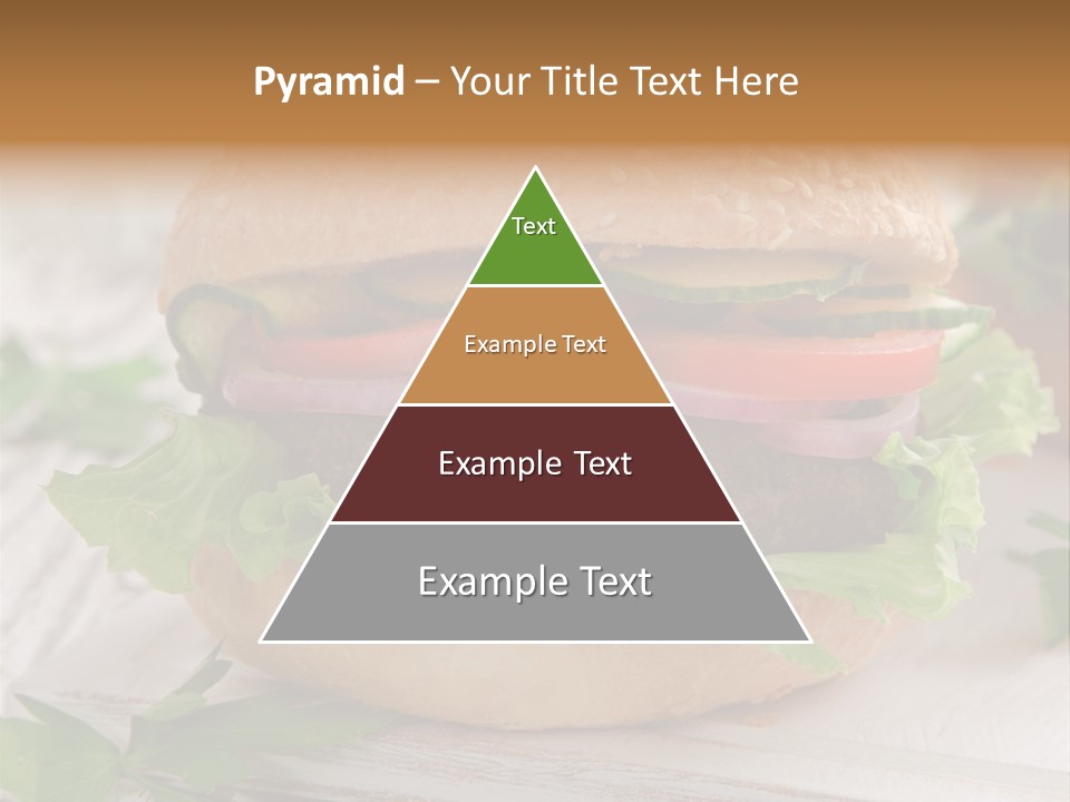 Hamburger Fat Grilled PowerPoint Template