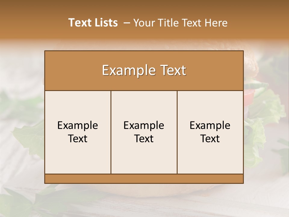 Hamburger Fat Grilled PowerPoint Template