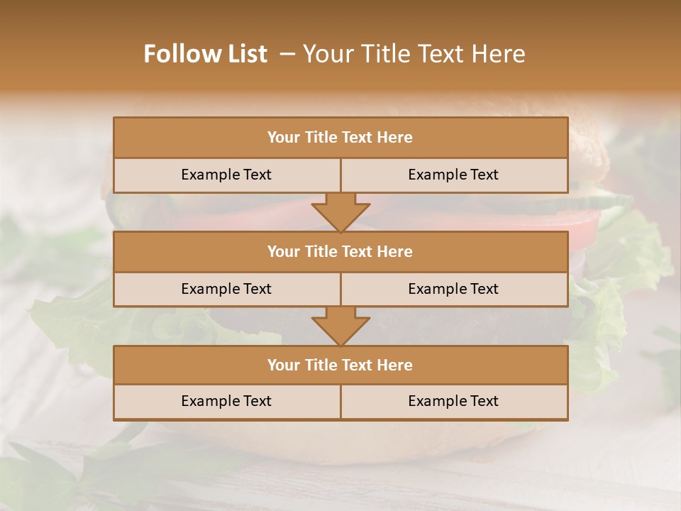 Hamburger Fat Grilled PowerPoint Template