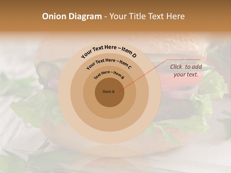 Hamburger Fat Grilled PowerPoint Template