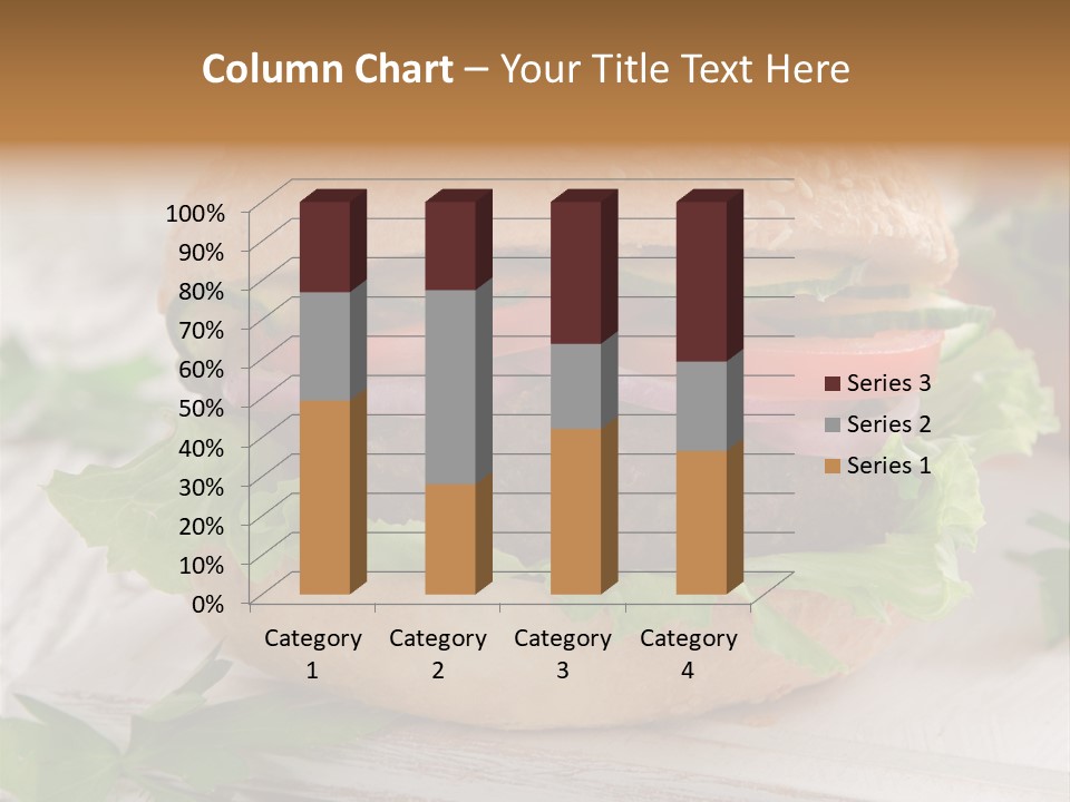 Hamburger Fat Grilled PowerPoint Template