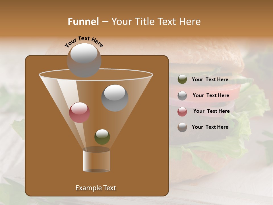 Hamburger Fat Grilled PowerPoint Template