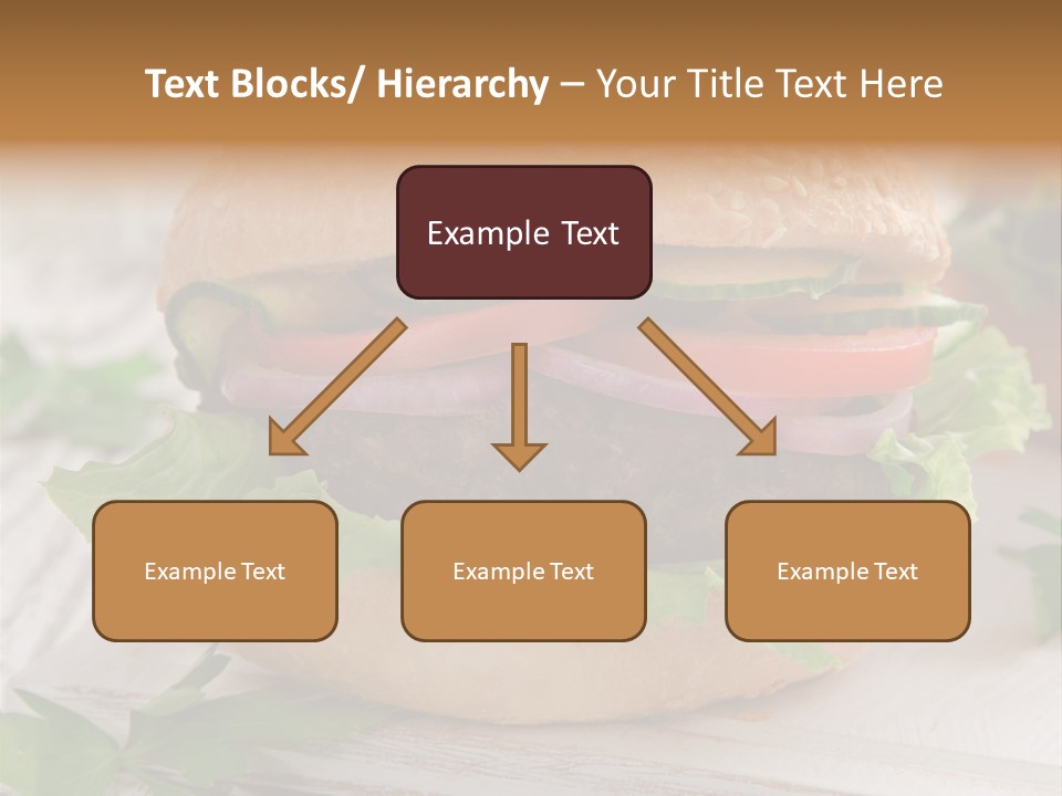 Hamburger Fat Grilled PowerPoint Template