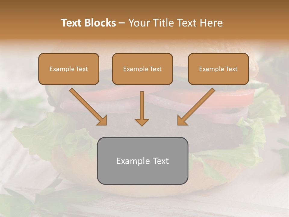 Hamburger Fat Grilled PowerPoint Template