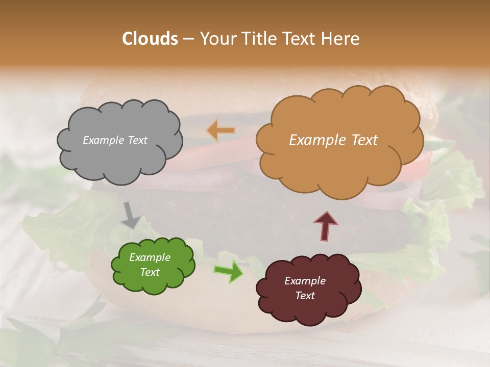 Hamburger Fat Grilled PowerPoint Template