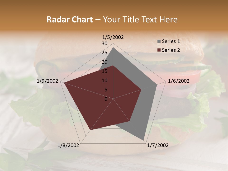 Hamburger Fat Grilled PowerPoint Template