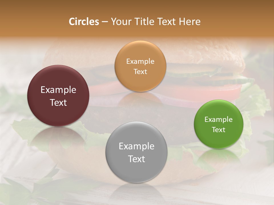 Hamburger Fat Grilled PowerPoint Template