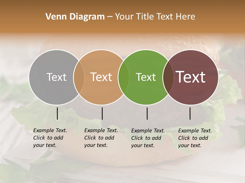 Hamburger Fat Grilled PowerPoint Template