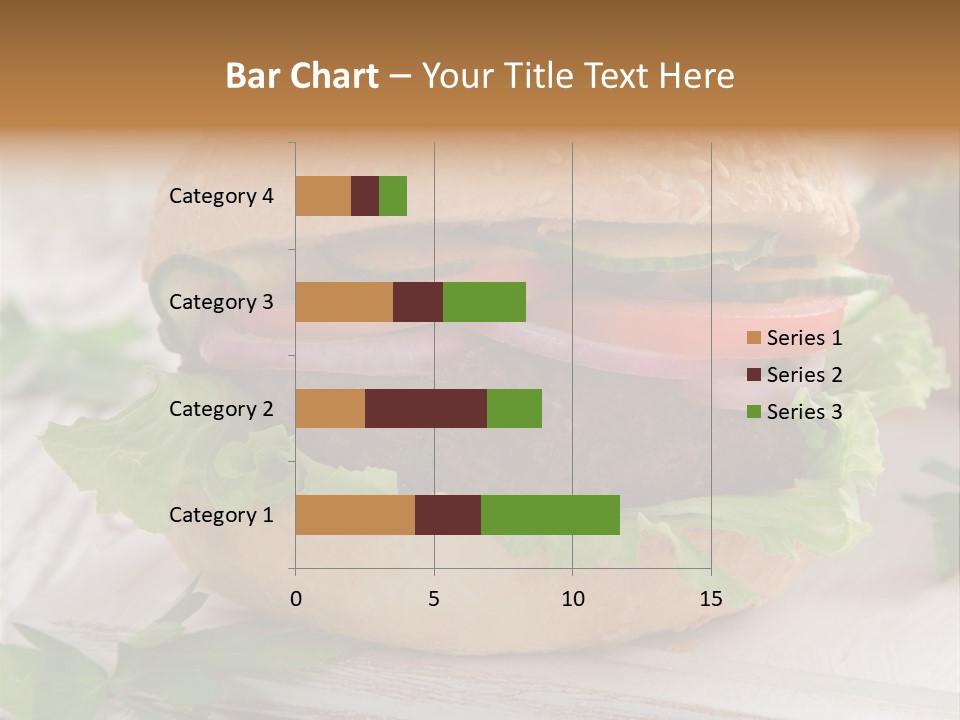 Hamburger Fat Grilled PowerPoint Template