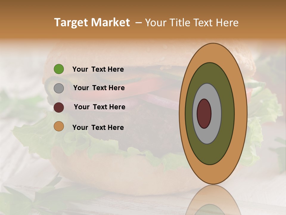 Hamburger Fat Grilled PowerPoint Template