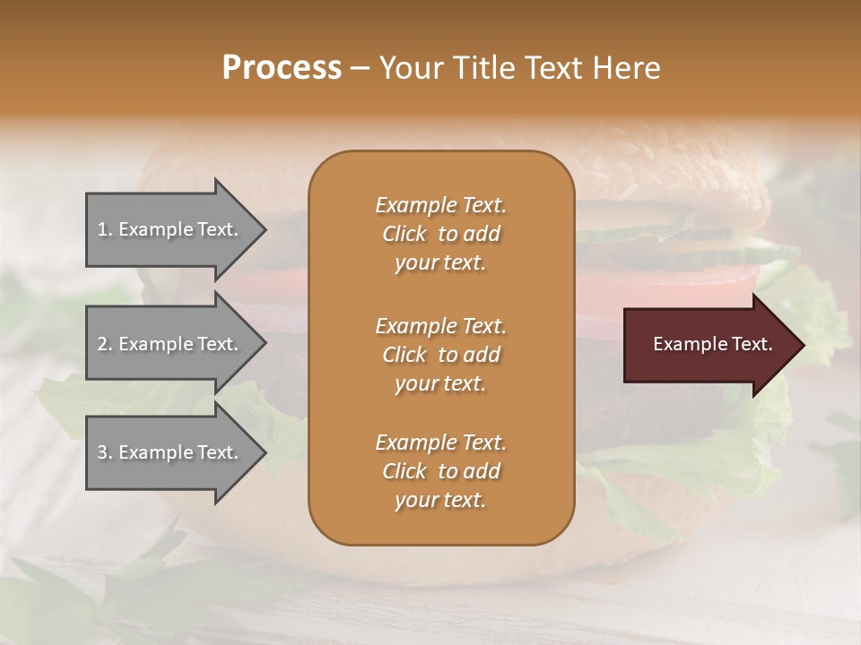 Hamburger Fat Grilled PowerPoint Template