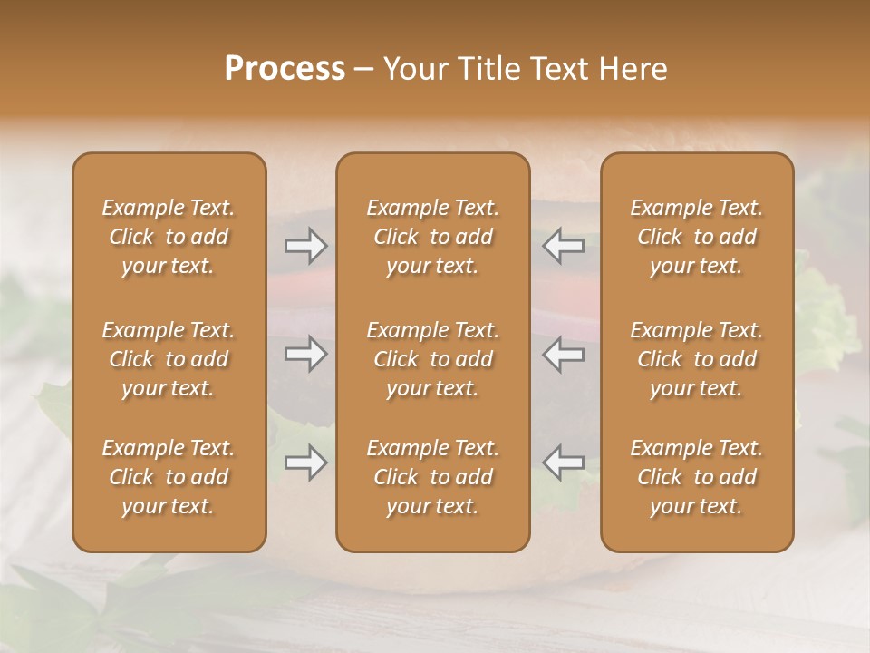 Hamburger Fat Grilled PowerPoint Template