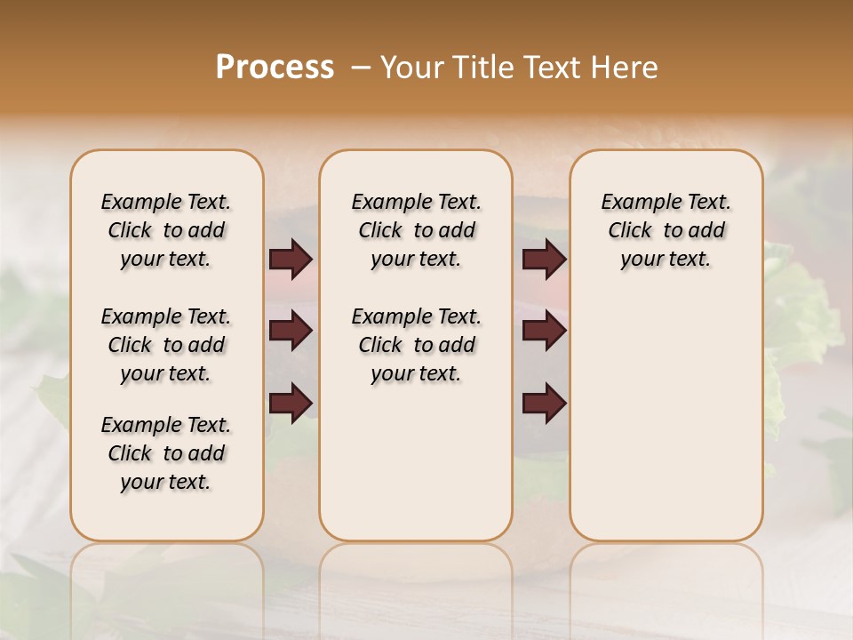Hamburger Fat Grilled PowerPoint Template