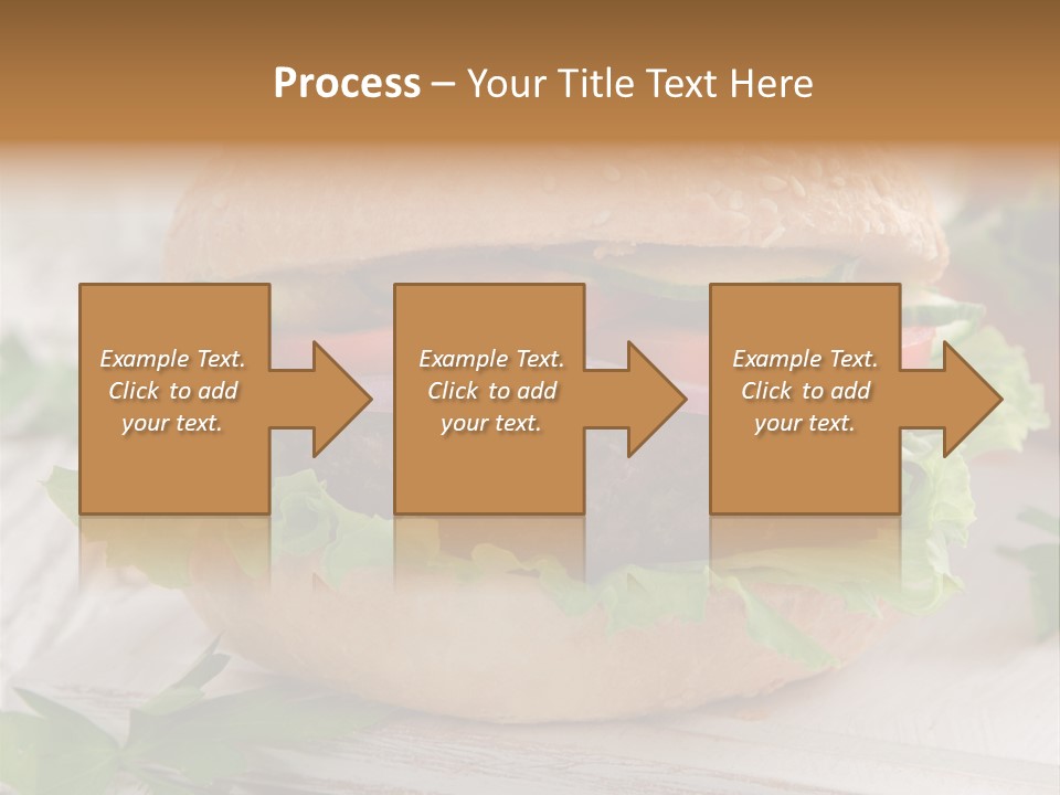 Hamburger Fat Grilled PowerPoint Template