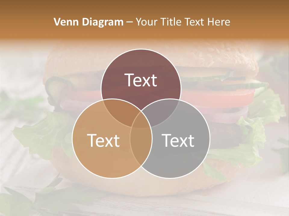 Hamburger Fat Grilled PowerPoint Template