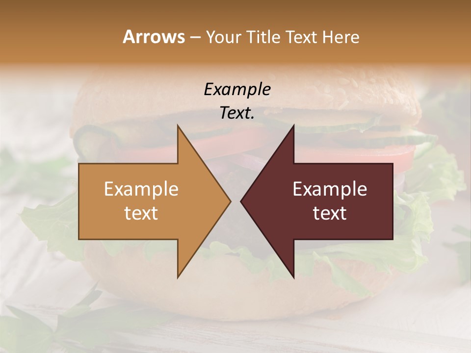 Hamburger Fat Grilled PowerPoint Template