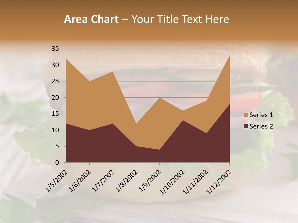 Hamburger Fat Grilled PowerPoint Template