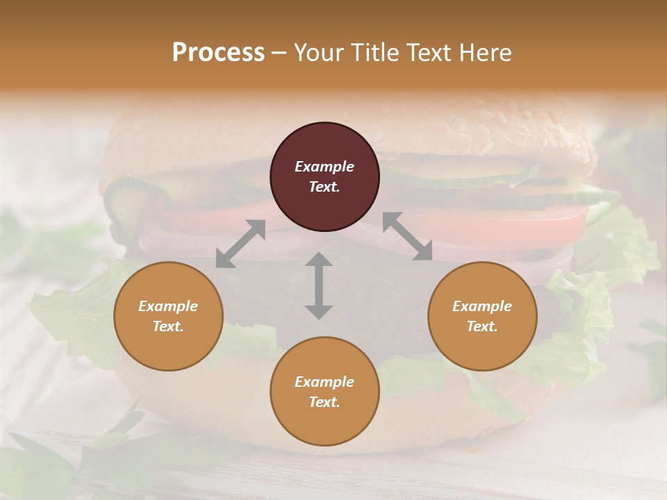 Hamburger Fat Grilled PowerPoint Template