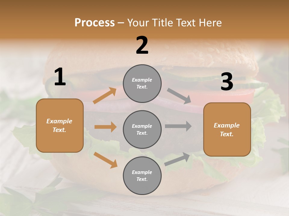 Hamburger Fat Grilled PowerPoint Template