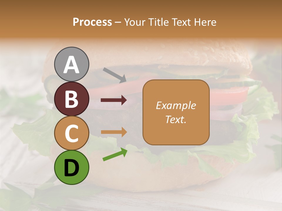 Hamburger Fat Grilled PowerPoint Template