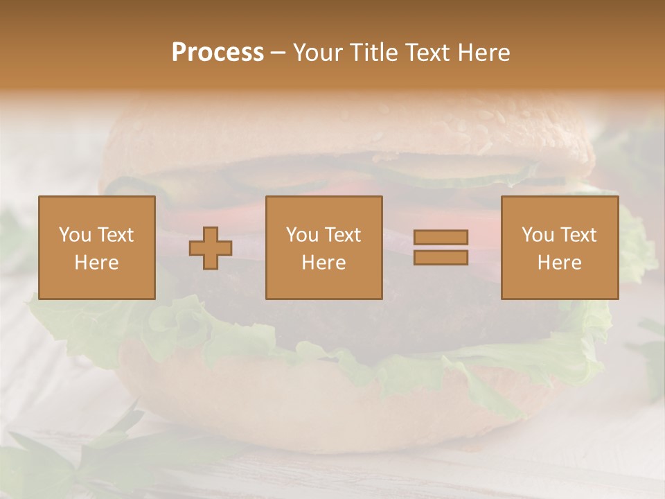 Hamburger Fat Grilled PowerPoint Template