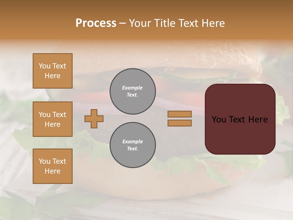 Hamburger Fat Grilled PowerPoint Template