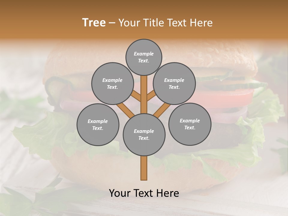 Hamburger Fat Grilled PowerPoint Template