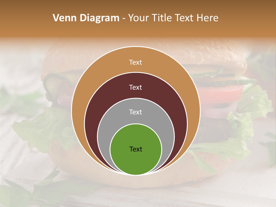 Hamburger Fat Grilled PowerPoint Template