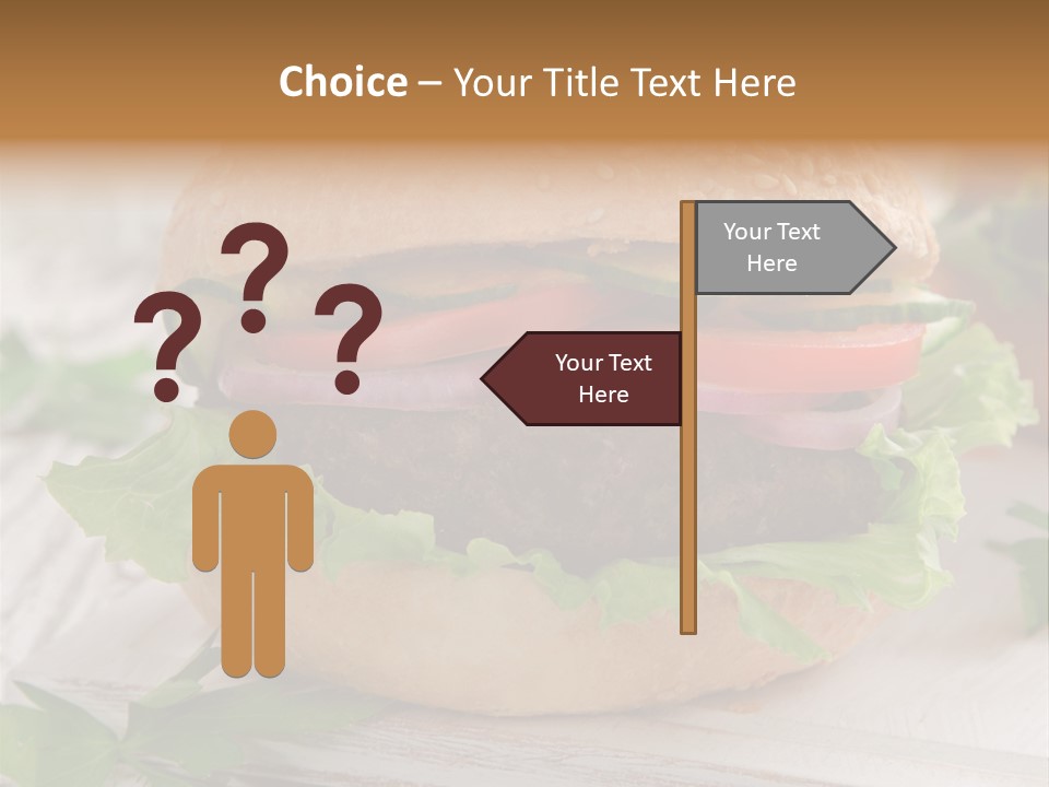 Hamburger Fat Grilled PowerPoint Template