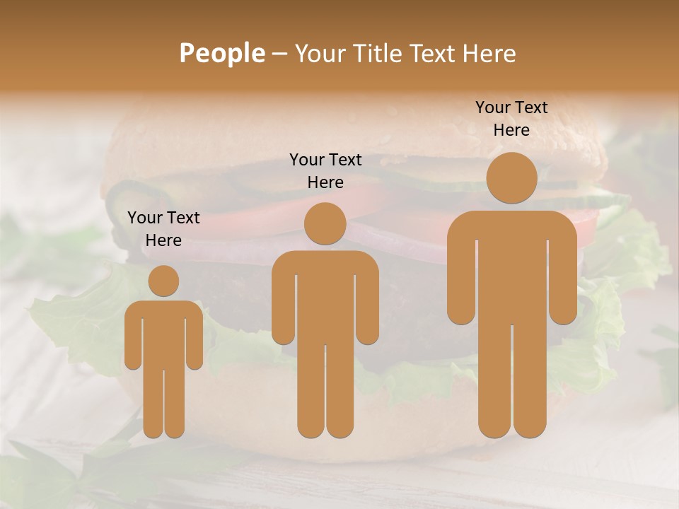 Hamburger Fat Grilled PowerPoint Template