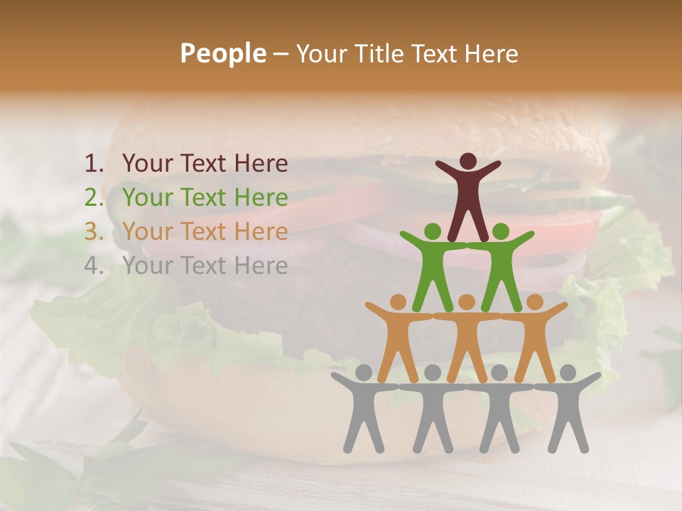 Hamburger Fat Grilled PowerPoint Template