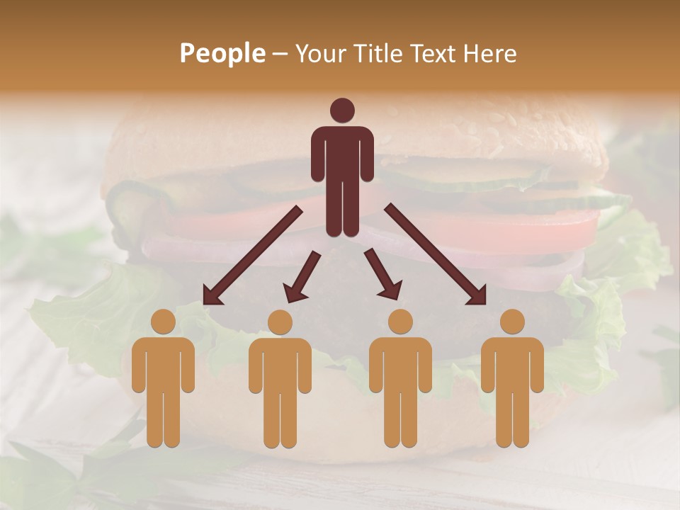Hamburger Fat Grilled PowerPoint Template