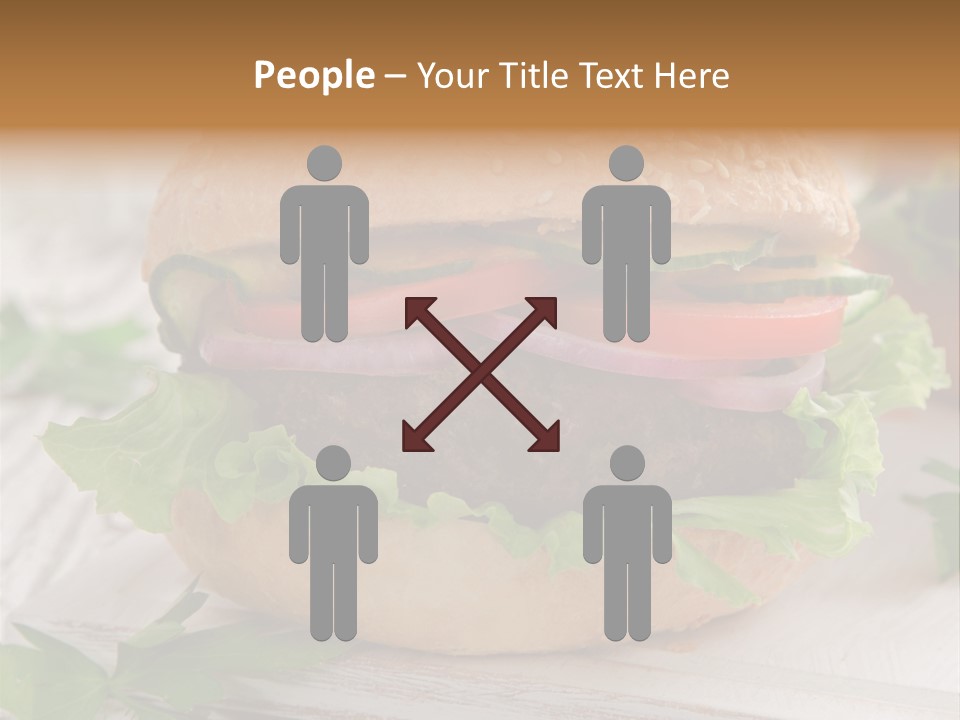 Hamburger Fat Grilled PowerPoint Template