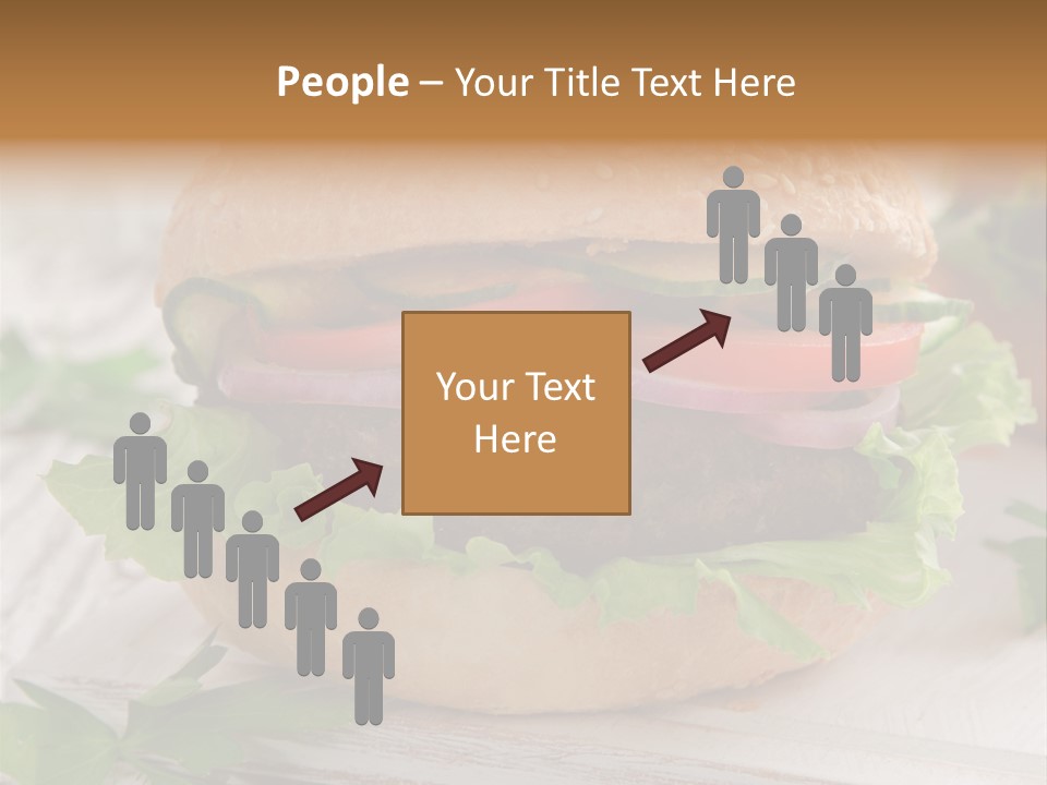 Hamburger Fat Grilled PowerPoint Template