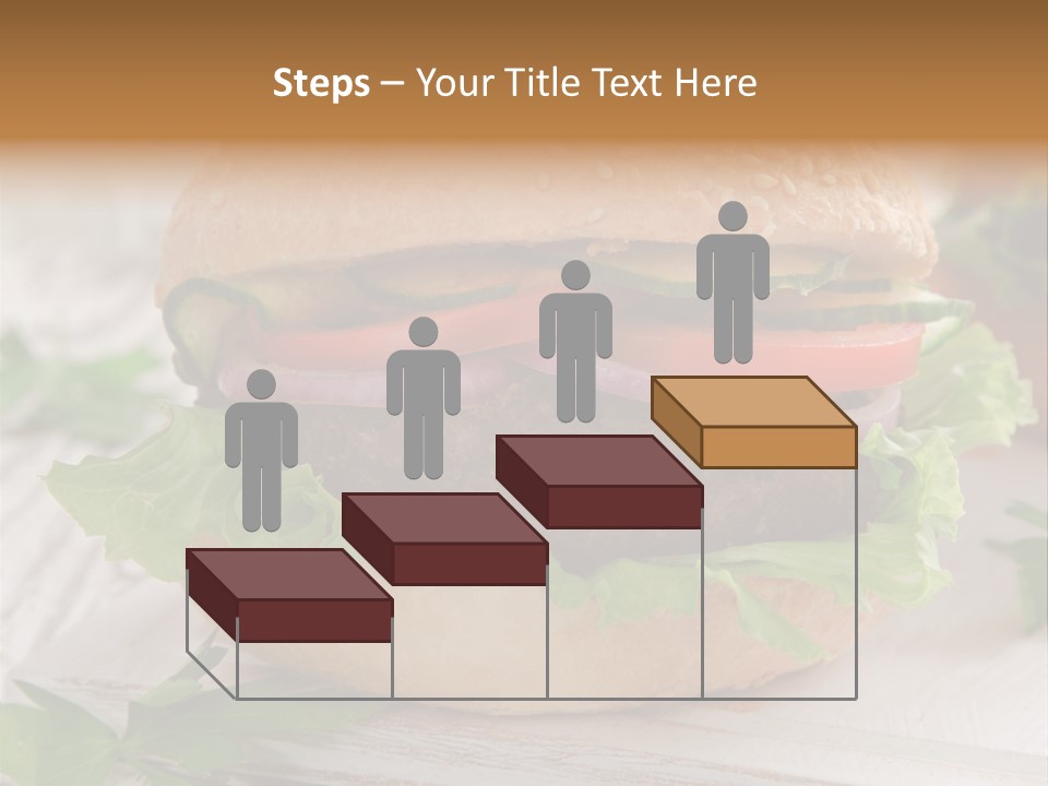 Hamburger Fat Grilled PowerPoint Template