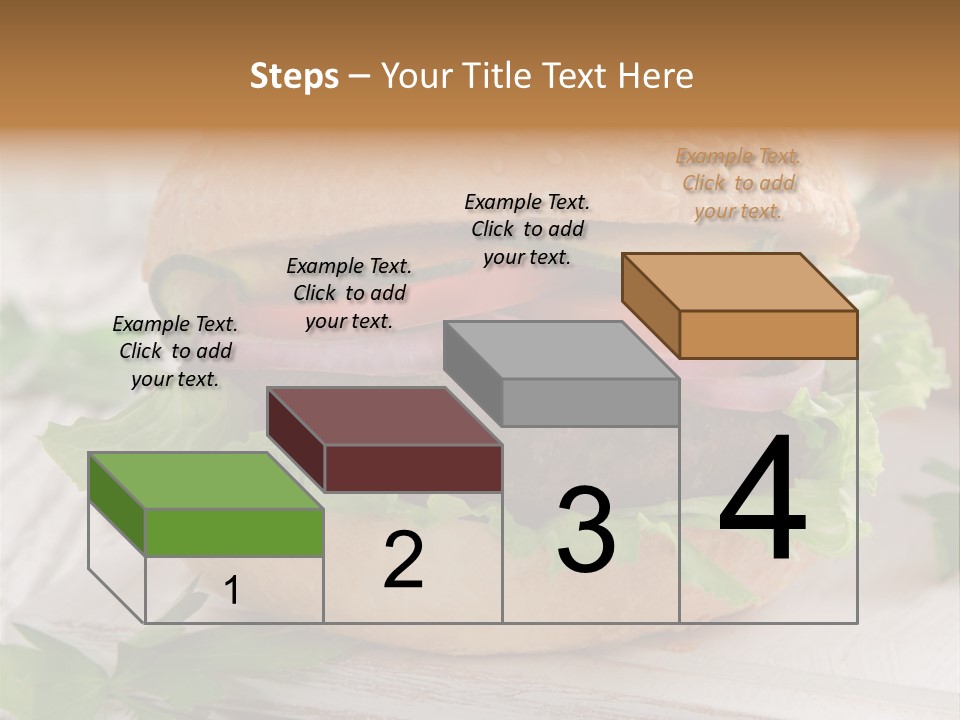 Hamburger Fat Grilled PowerPoint Template