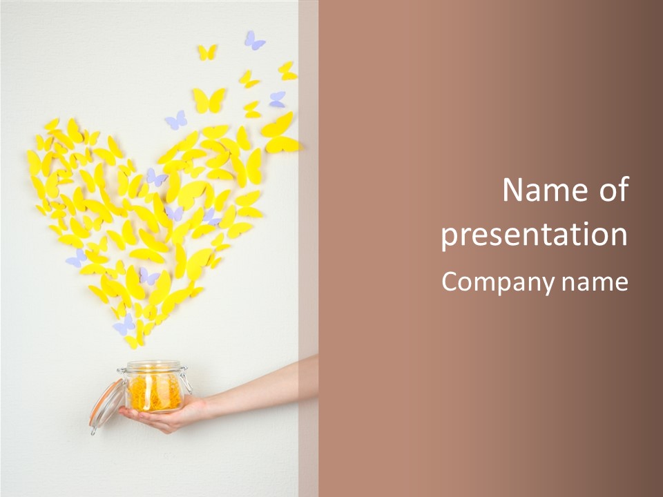 A Person Holding A Jar Filled With Honey PowerPoint Template