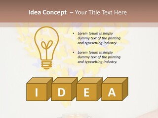 A Person Holding A Jar Filled With Honey PowerPoint Template