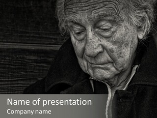 Lady Woman Grandmother PowerPoint Template