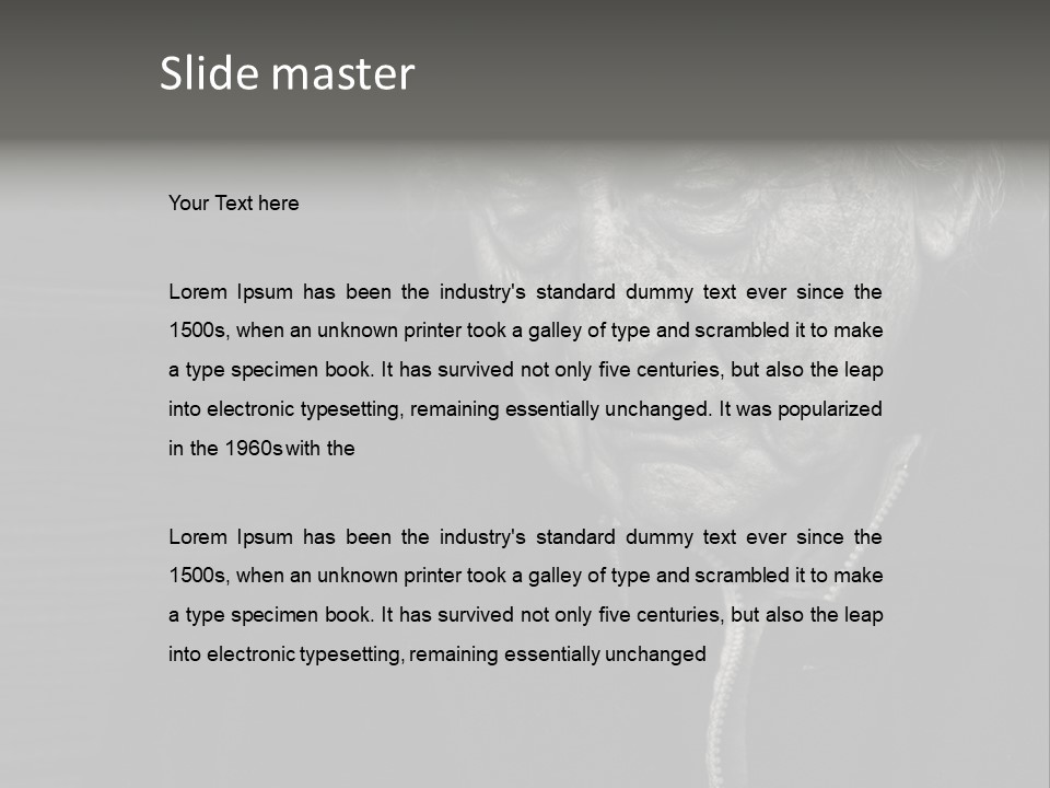 Lady Woman Grandmother PowerPoint Template