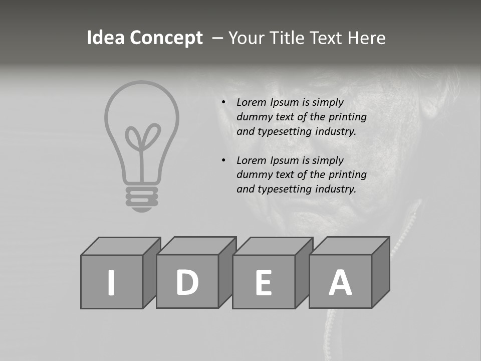 Lady Woman Grandmother PowerPoint Template