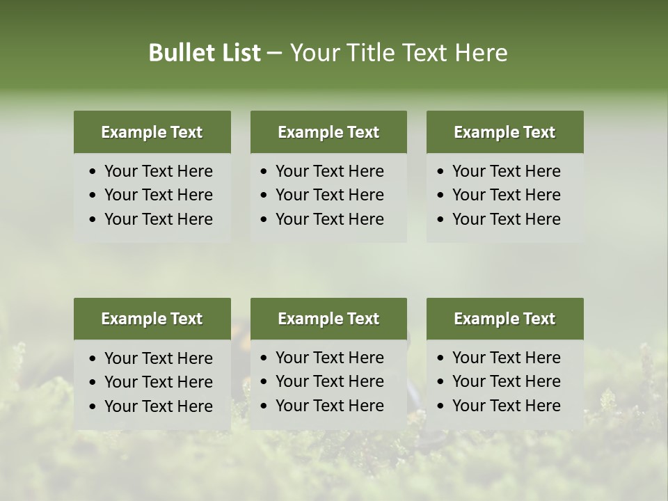 Green Grass Nature Foam PowerPoint Template