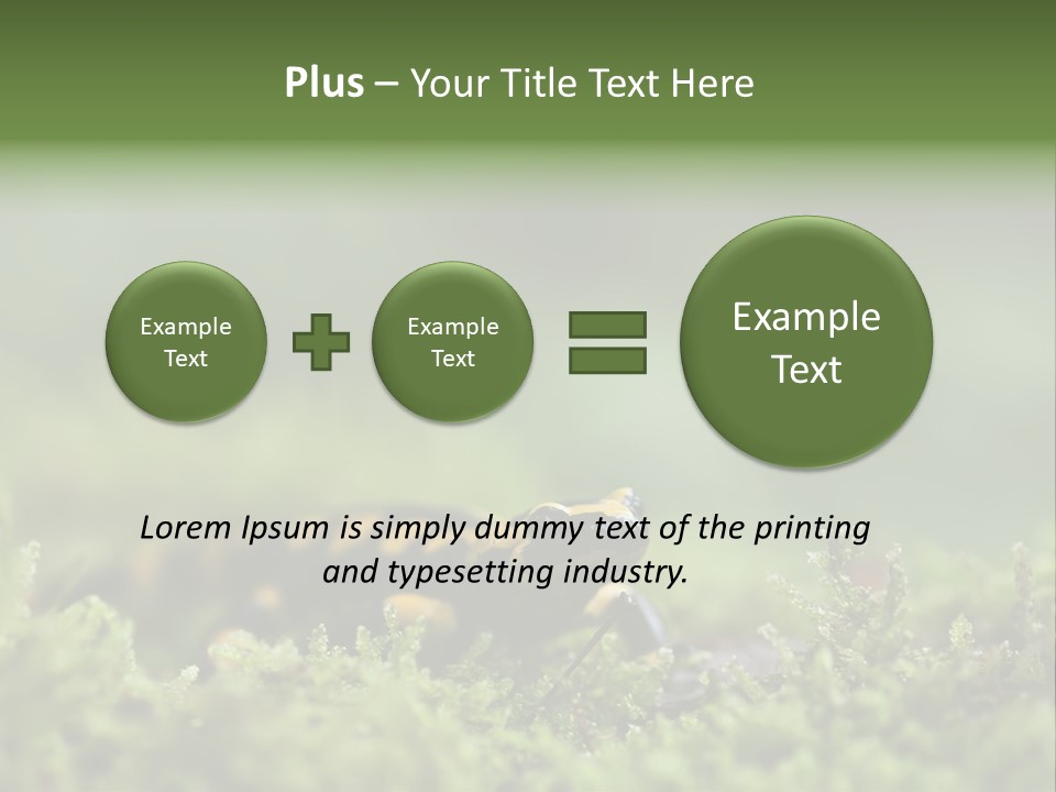 Green Grass Nature Foam PowerPoint Template