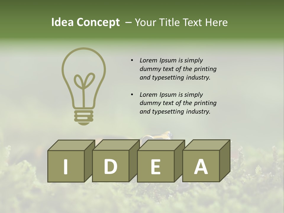 Green Grass Nature Foam PowerPoint Template