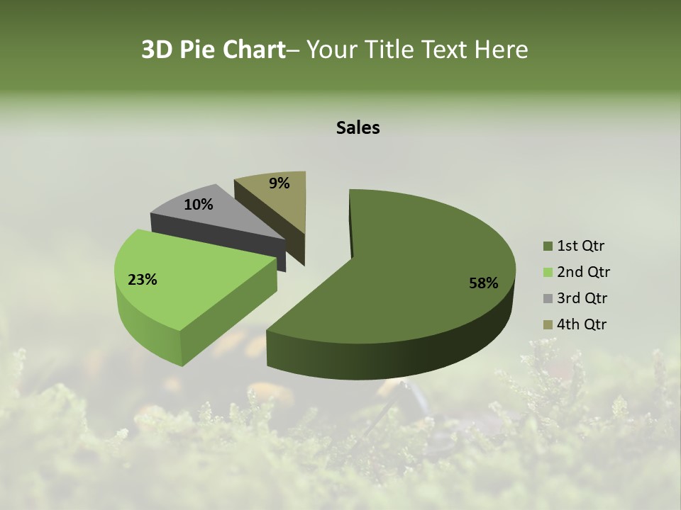 Green Grass Nature Foam PowerPoint Template