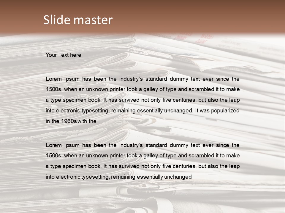 Publication Waste Collection PowerPoint Template