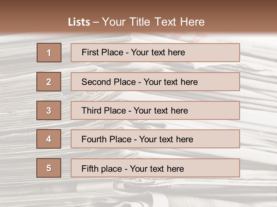 Publication Waste Collection PowerPoint Template