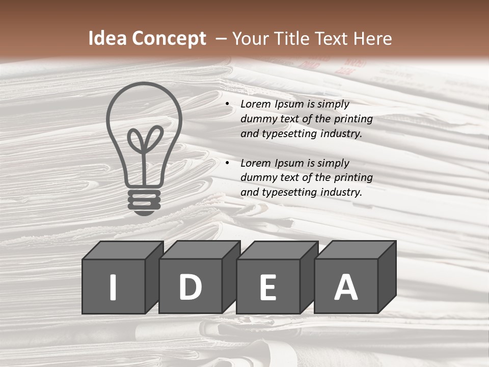 Publication Waste Collection PowerPoint Template